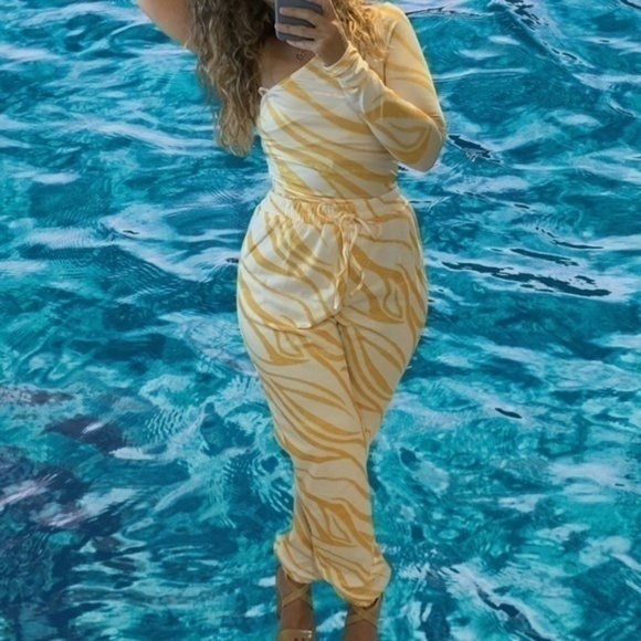 Shein Waist Zebra Pants - Picture 1 of 2